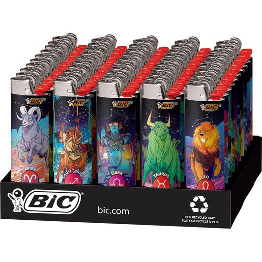 BIC Lighters Astrology Zodiac Signs 50CT