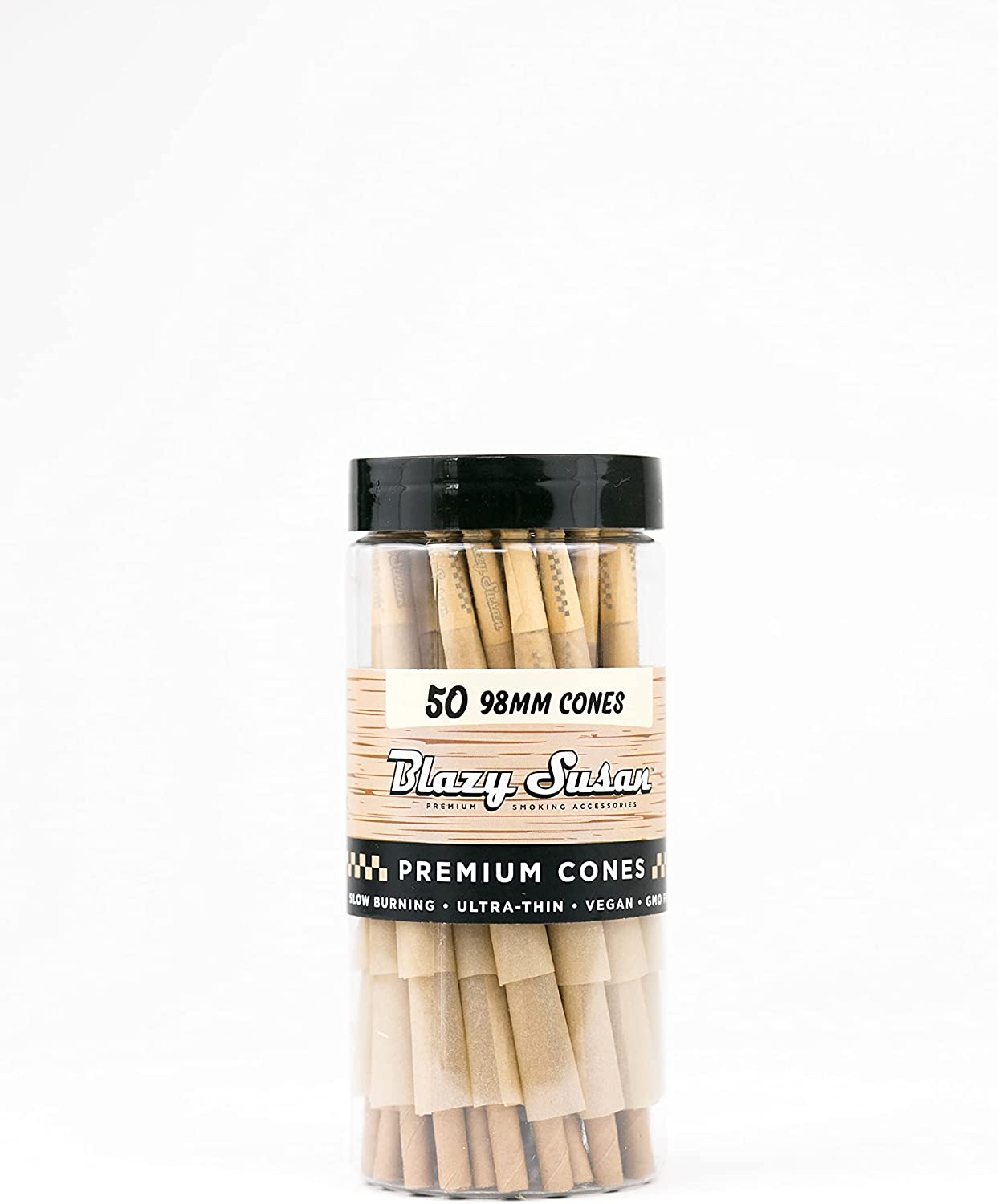 Blazy Unbleached Cones 98mm 50CT