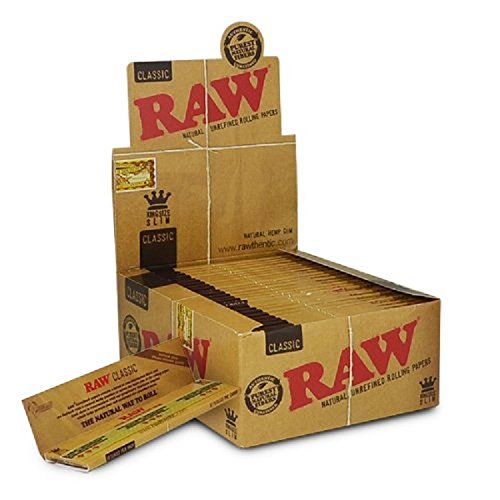 Raw Classic King Size Slim Rolling Paper 50 Packs