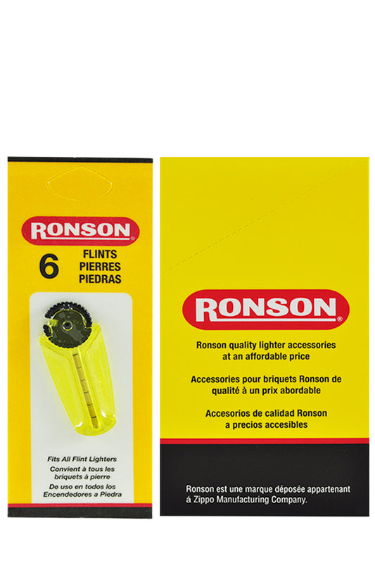 Ronson Flints 6CT - 12PK