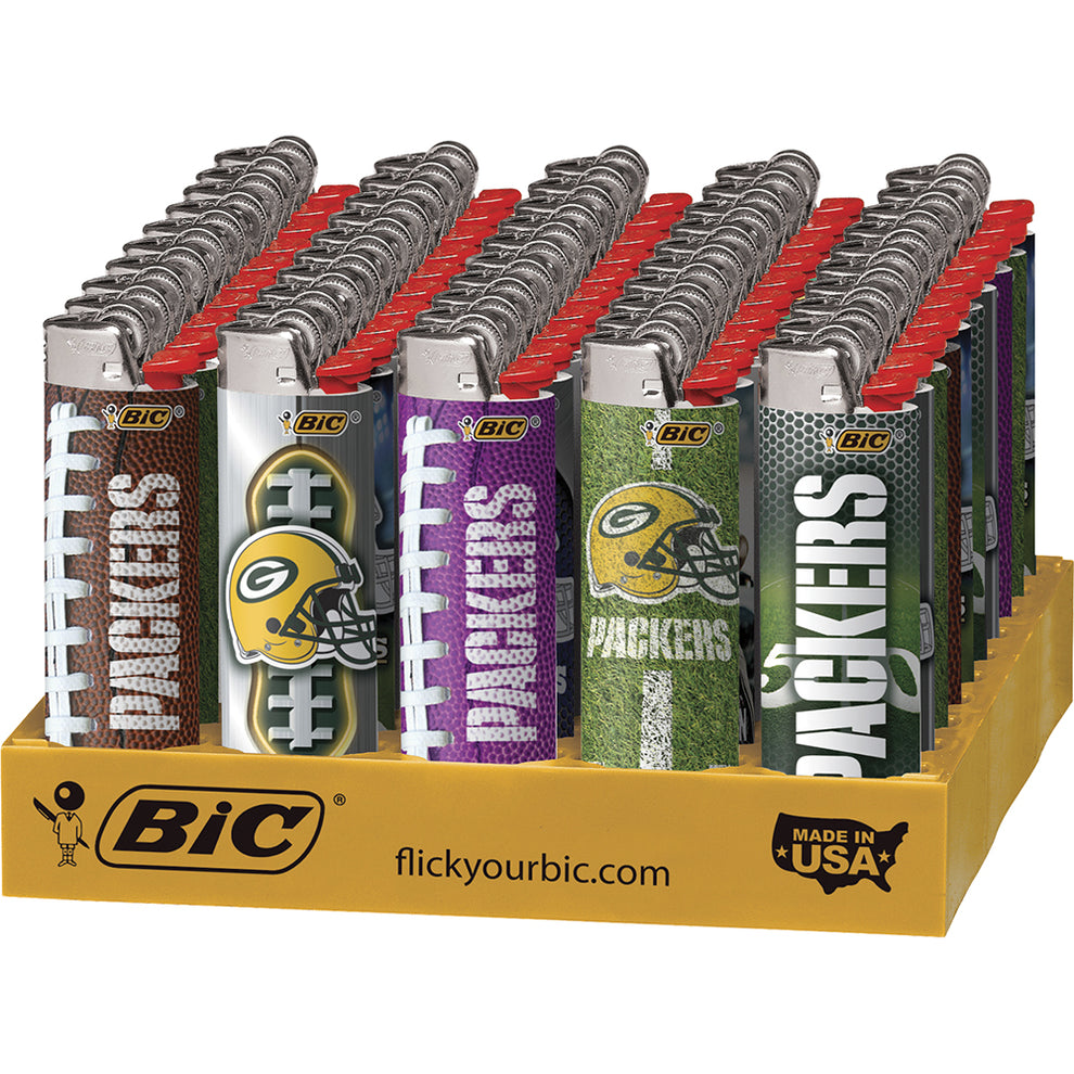 BIC Lighters Greenbay Packers 50CT Wholesale
