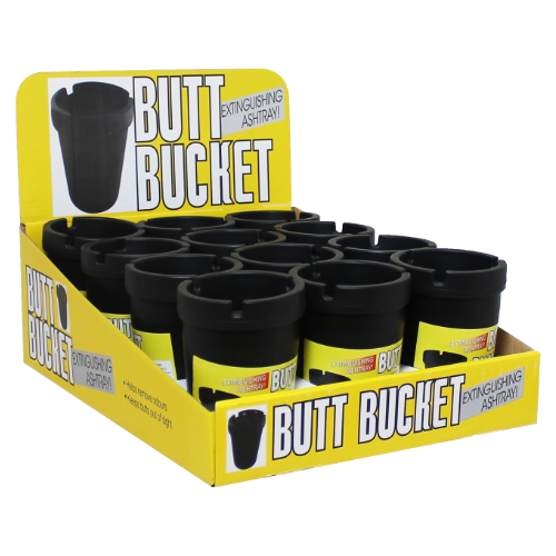 Butt Bucket Ashtray Display 12PC