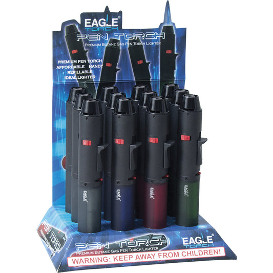Eagle Pen Torch Lighters 12 PC